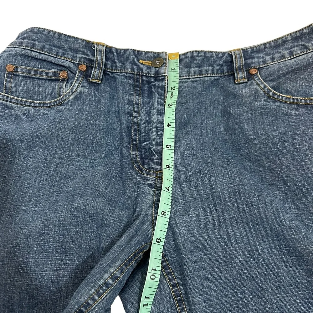 I.E. Women’s Petite Relaxed Blue Bootcut Jeans, Petite Size 8P - Picture 5 of 11